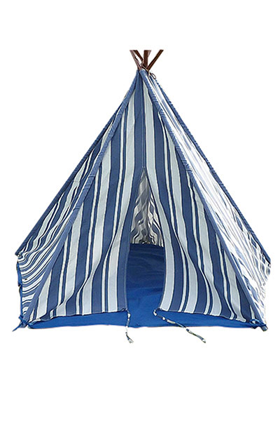 Interiors - best buys: blue and white tent