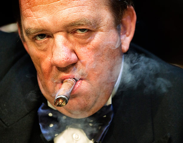 Mel Smith: Mel Smith Ignores Scottish Smoking Ban