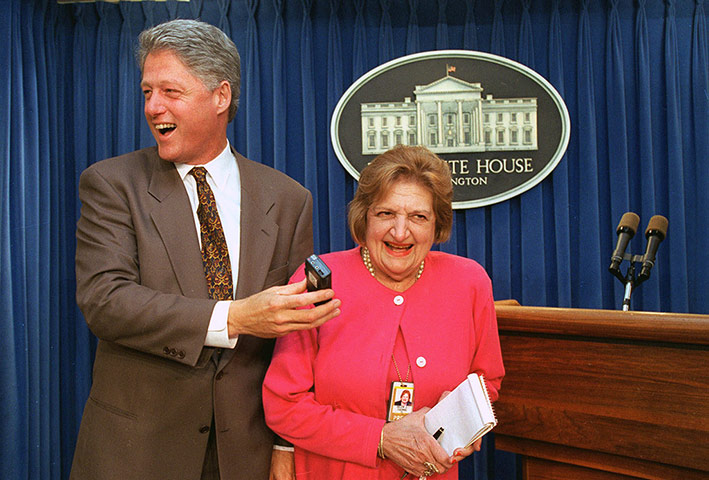 Helen Thomas: Bill Clinton and Helen Thomas