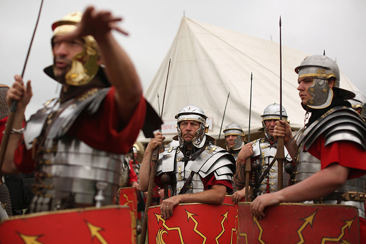 History Live! event: Roman Army re-enactors take part