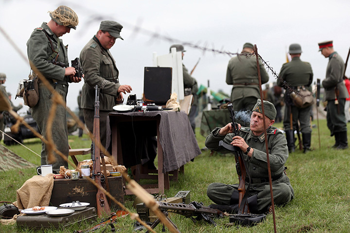 History Live! event: Re-enactors dressed as German soldiers from the Second World war