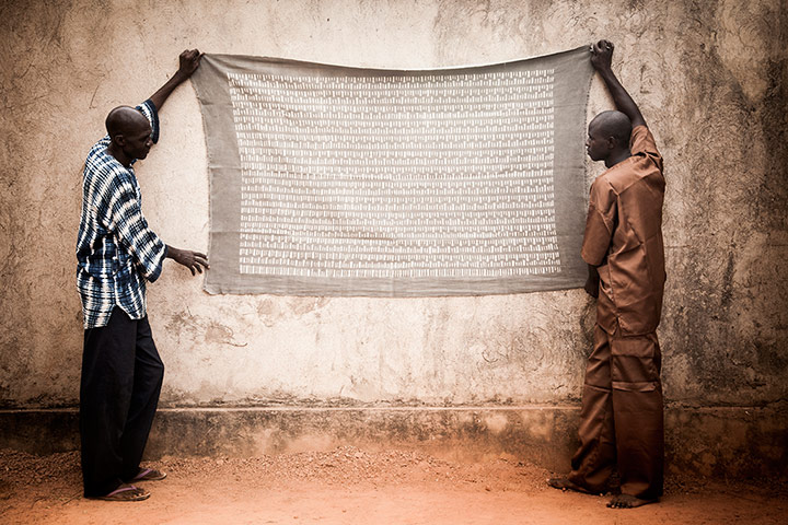 In Pictures - Batik: Space - African pictures - finished piece of fabric