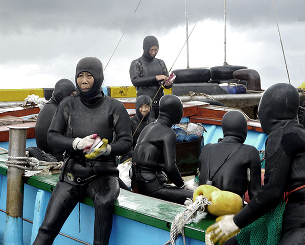 Aquatopia: Mikhail Karikis: Haenyeos women at work, sound and video installation, 2012