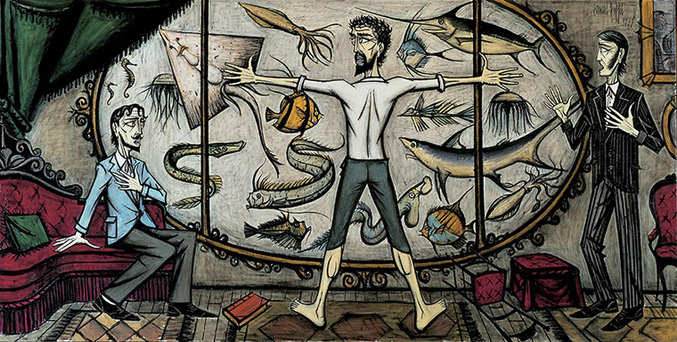 Aquatopia: Bernard Buffet: Vingt mille lieues sous les mers, le hublot géant du Nautil