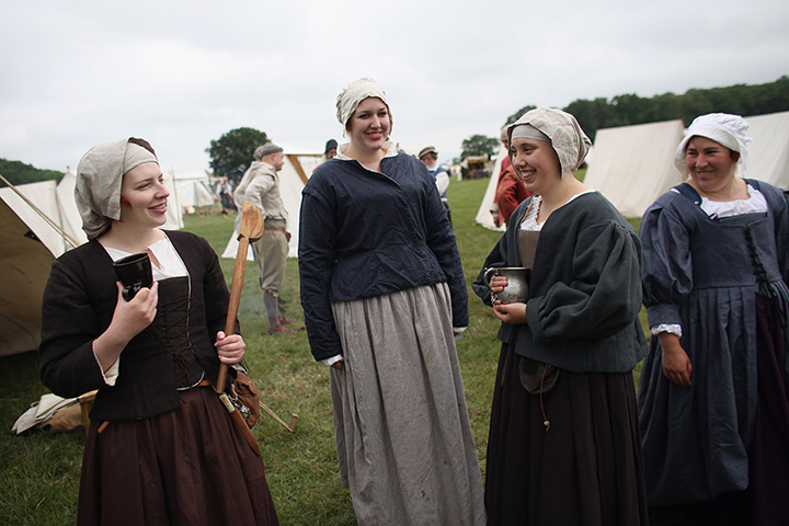 History Live re-enactment: Re-enactors take part in the 'History Live!' event 