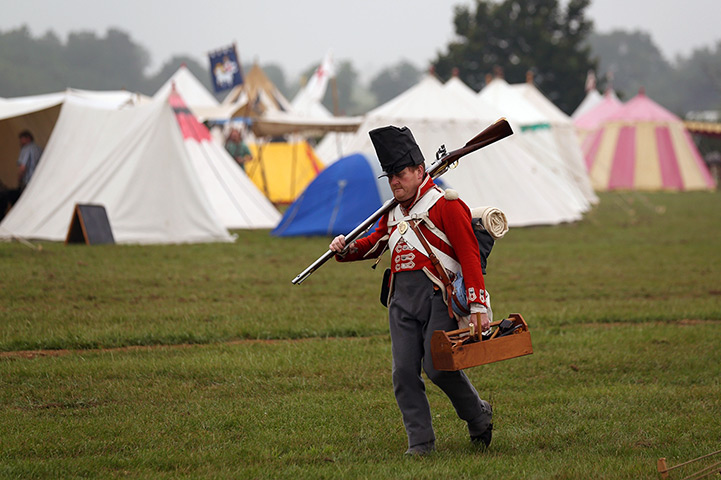 History Live re-enactment: Re-enactors get ready to take part 