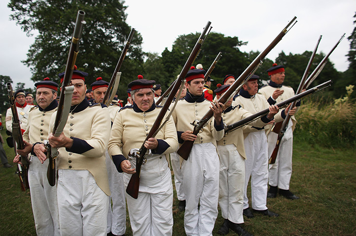 History Live re-enactment: Re-enactors take part in the 'History Live!' event 