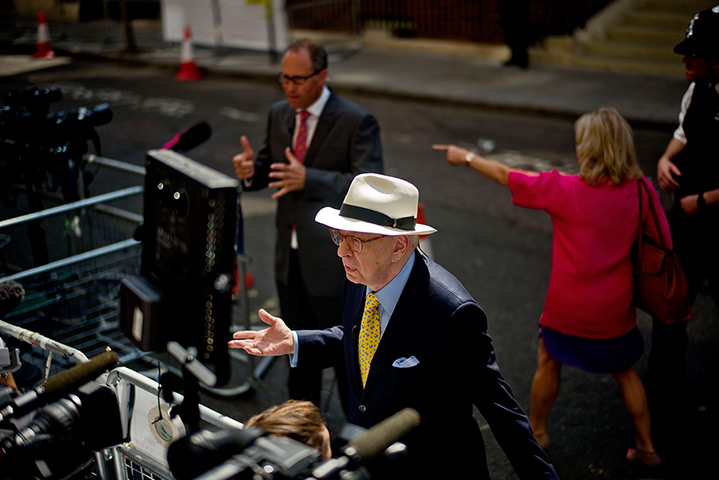 royal baby watch: media outside Lindo Wing of Queen Mary's Hospital Paddington