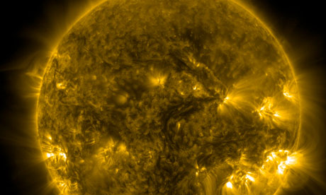 Solar activity sun surface