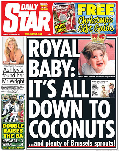 Royal baby predictions: Daily Star