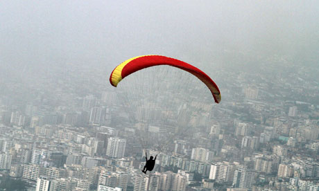 A paraglider 