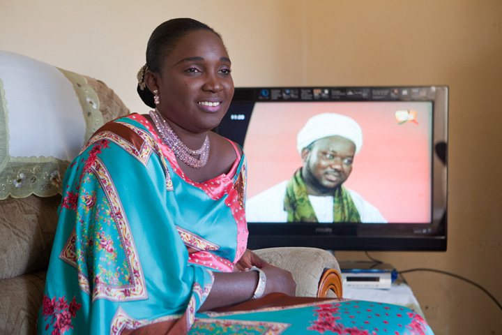 Laouratou Balde Mballo in her living room in Senegal