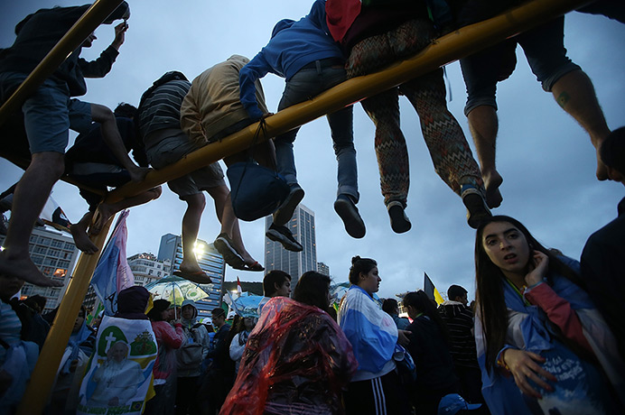 Pope in Brazil: Young pilgrims attend Mass at opening ceremonies for World Youth Day on Cop