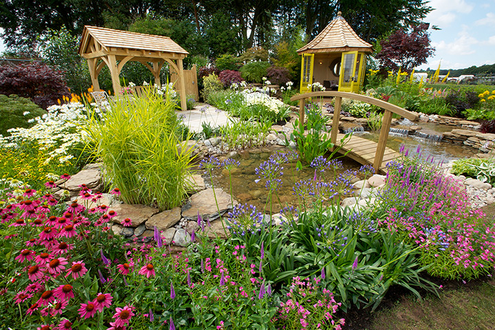 RHS Tatton: One of the entrants in the flowerbed competition