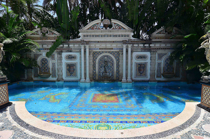 Versace house: The pool area of the South Beach mansion