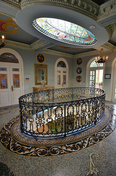 Versace house: One of the many foyers in the South Beach mansion