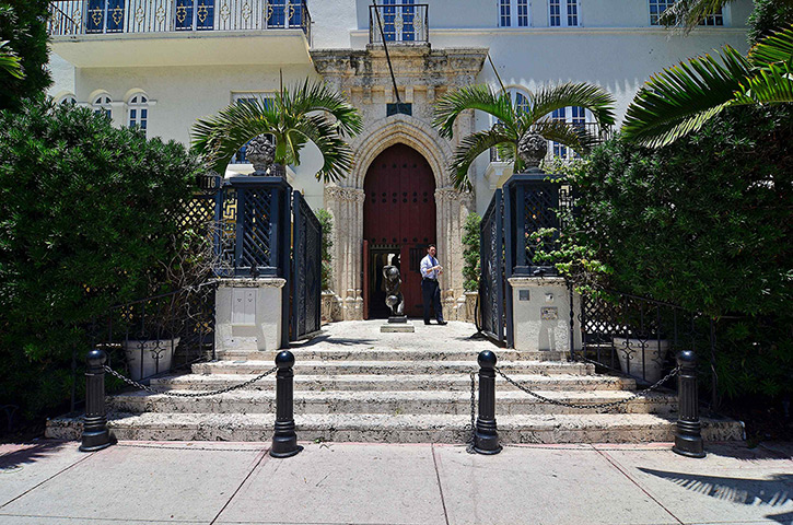Versace house: The main entrance 