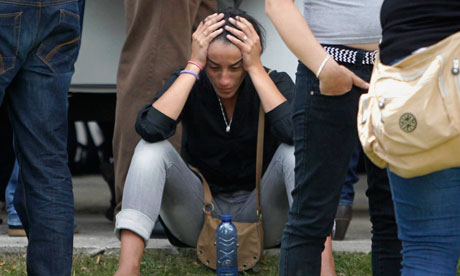 Relatives of the victims involved in Wednesday's train accident in Santiago de Compostela, Spain