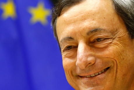 European Central Bank (ECB) President Mario Draghi takes part in the European Parliament's Economic and Monetary Affairs Committee in July 8, 2013.