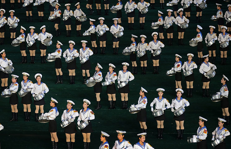20 Photos: Performers participate in the Arirang mass games in Pyongyang, North Korea