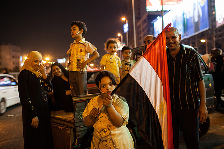 Cairo clashes: Protesting family