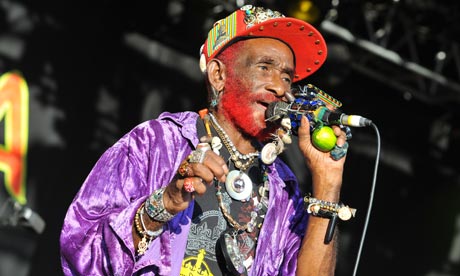 Lee 'Scratch' Perry performs on stage at WOMAD Festival 2013