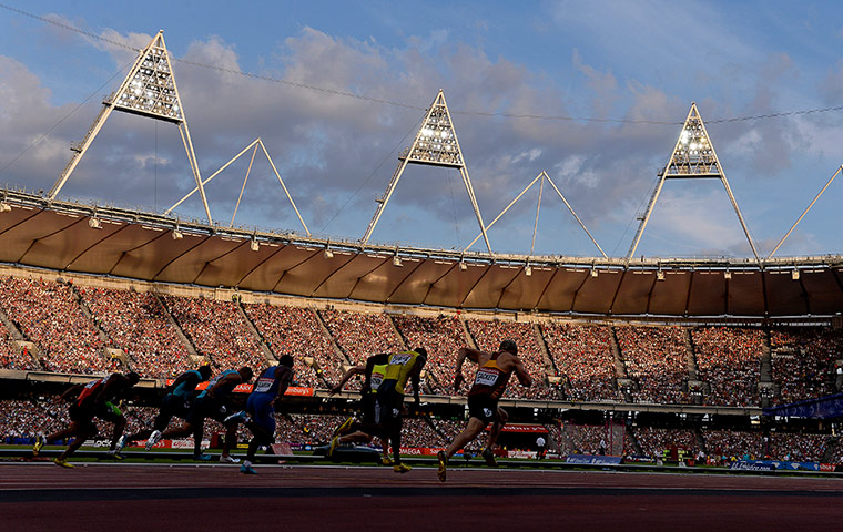 Day 1 Anniversary games: The mens 100m B race