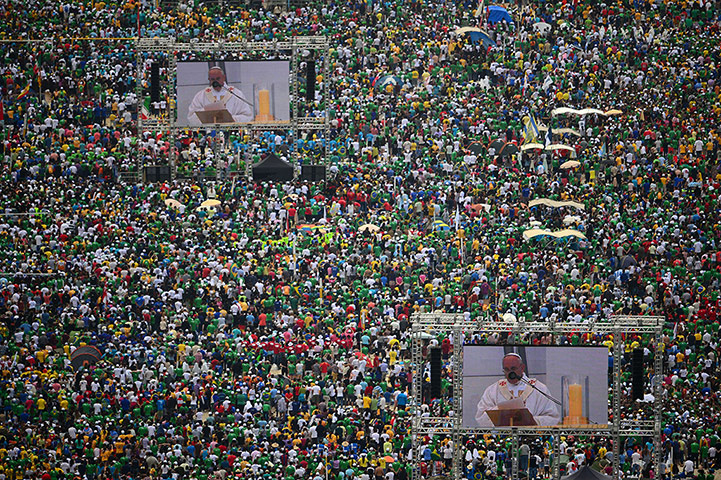 Pope's beach mass: Pope Francis' beach rally in pictures