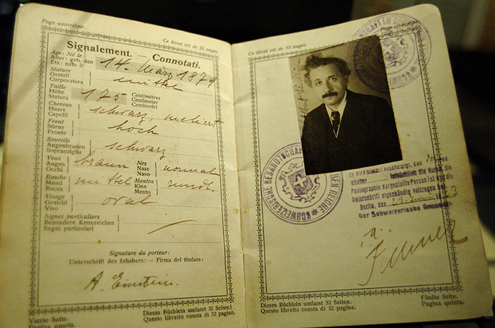 Famous Peoples Passports: Albert Einstein