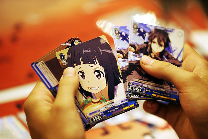 Hyper Japan London: A card game featuring anime characters