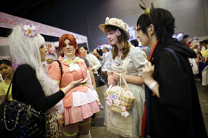 Hyper Japan London: Visitors dressed in Cosplay outfits at the UK's biggest Japanese Culture ev