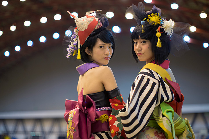 Hyper Japan London: Cosplayers at Earls Court exhibition centre