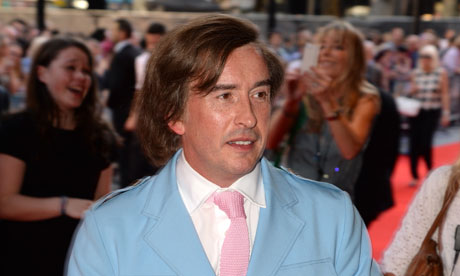 Steve Coogan dressed as Alan Partridge at the Alpha Papa premiere