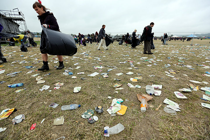 Glasto cleanup: Glasto cleanup