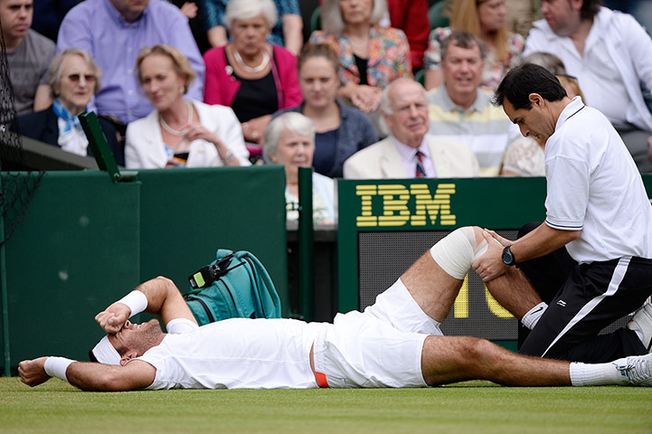 Tom's Wimbledon day 9: Del Potro injured