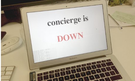 The bleeding-edge monitoring dashboard for a service we're working on called "concierge". Ten minutes to write, one second to parse