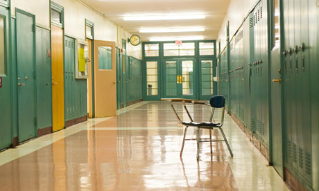 Hallway in school