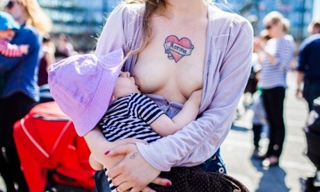 woman breastfeeding