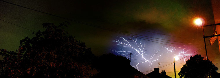 Your Pictures - Tropical: tropical storm with lightning in background