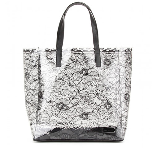 Beach Bags: Transparent lace print