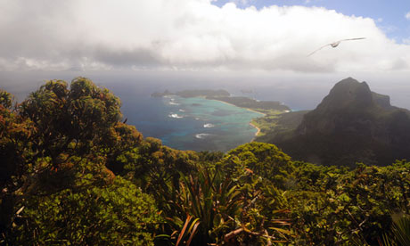 The view over Lord Howe Island