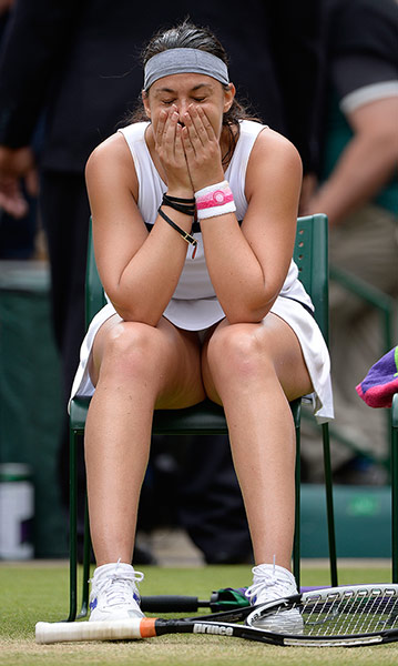 Tom Wimbledon day 10: Marion Bartoli breaks down in tears after her victory 