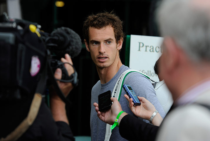 Tom Wimbledon day 10: Reporters ask Andy Murray questions