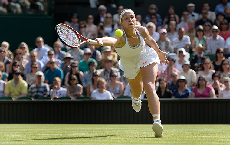 Wimbledon update one: Lisicki forehand