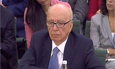 Rupert Murdoch in front of select committee