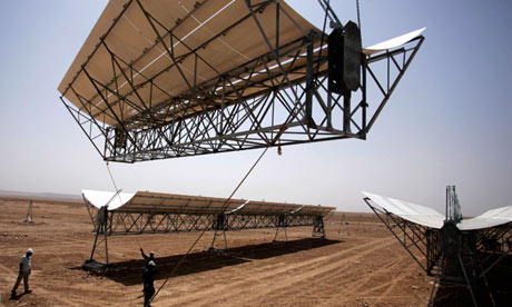 Solar panels in Morocco.