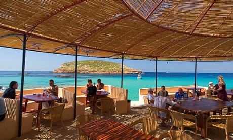 A beach cafe in Ibiza 