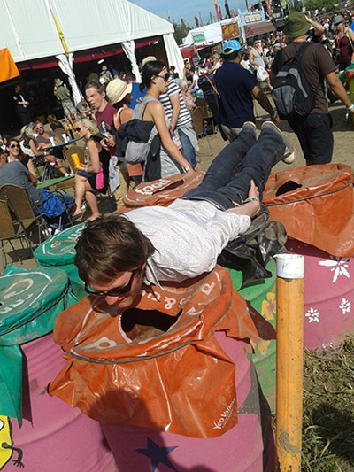 Glastonbury: Planking, Glasto-Stylee!