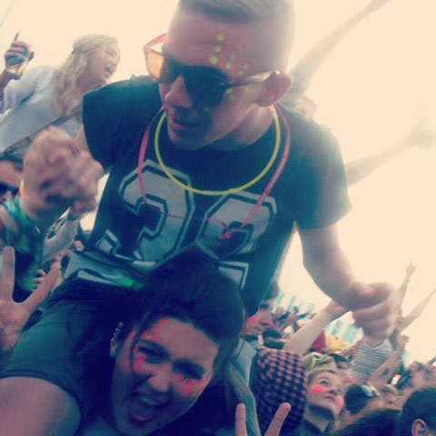 Glastonbury: Watching Example perform on the other stage