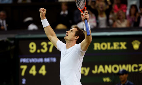 Andy Murray through to Wimbledon final after beating Jerzhy Janowicz